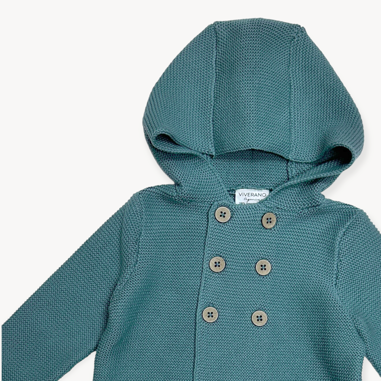 Hooded Double Button Baby Coat Jacket (Organic) 4 Colors