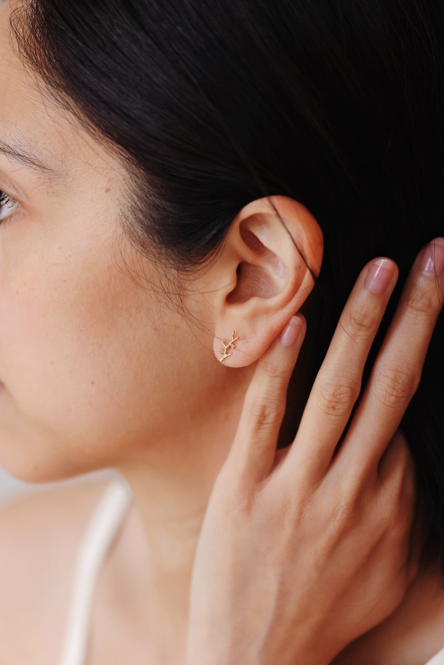 Victoria Cunningham - 2 Flower Branch Stud Earrings