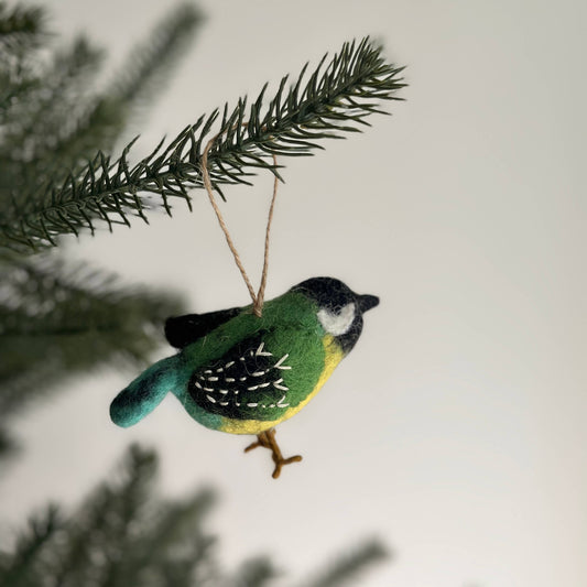 Felt Bird Ornaments - Canary
