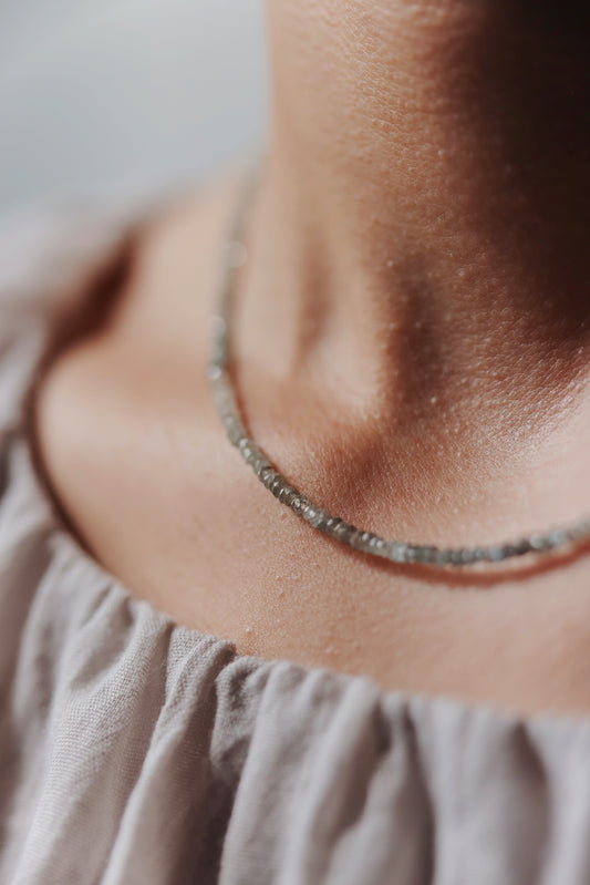 River song - aquamireine ombre necklace