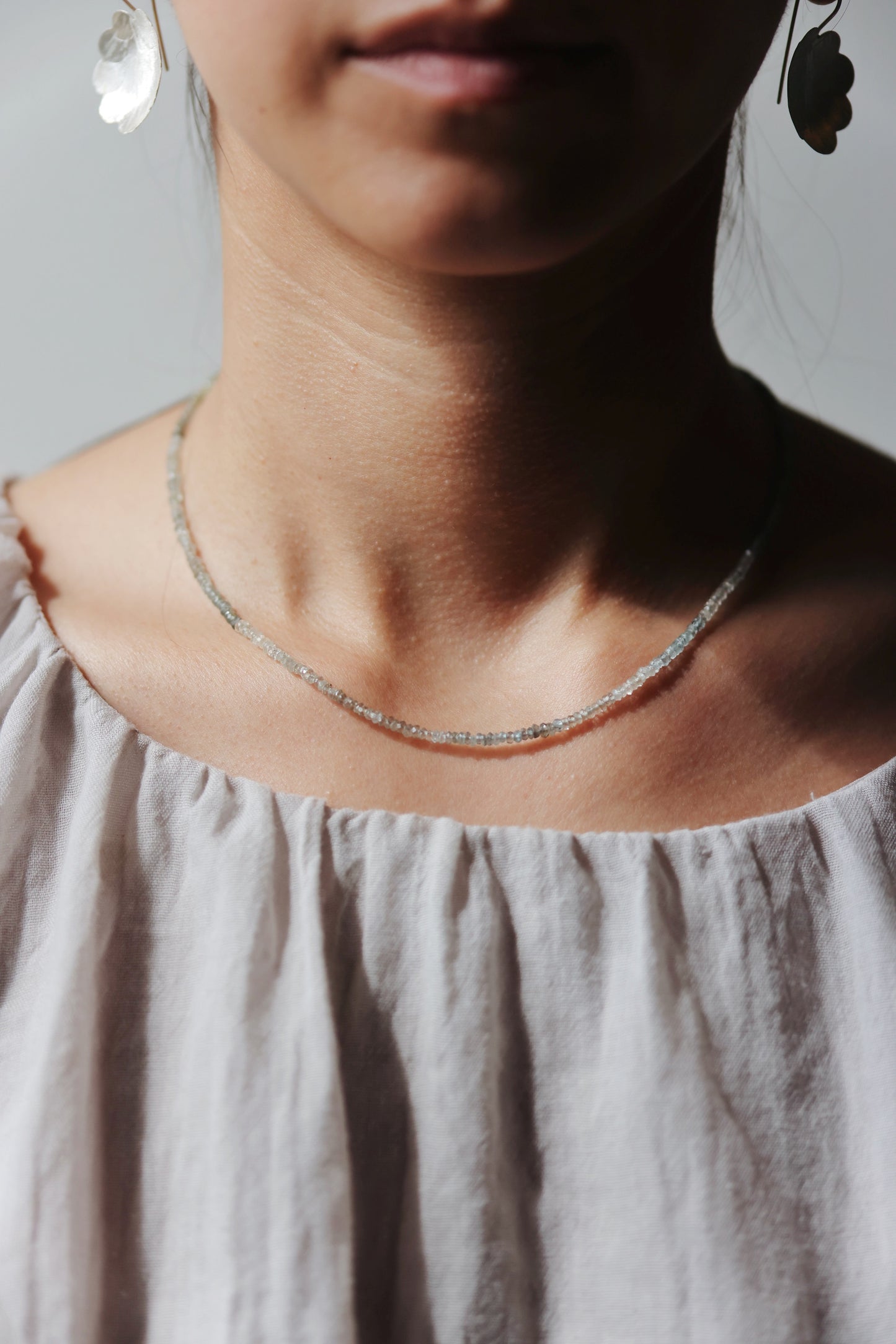 River song - aquamireine ombre necklace