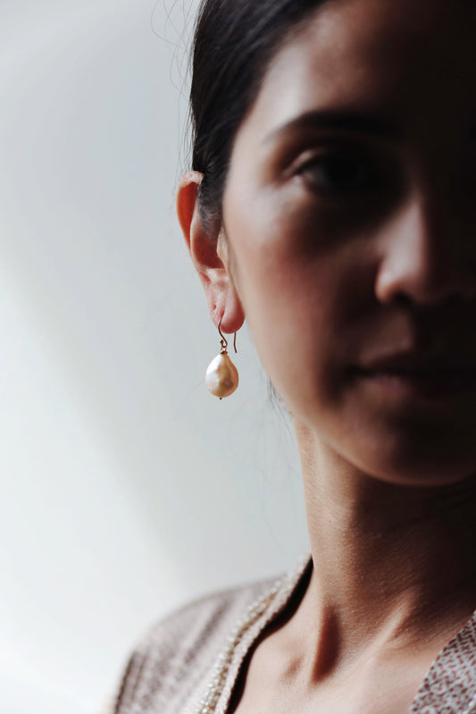 River Song - Baroque Pearl Earrings