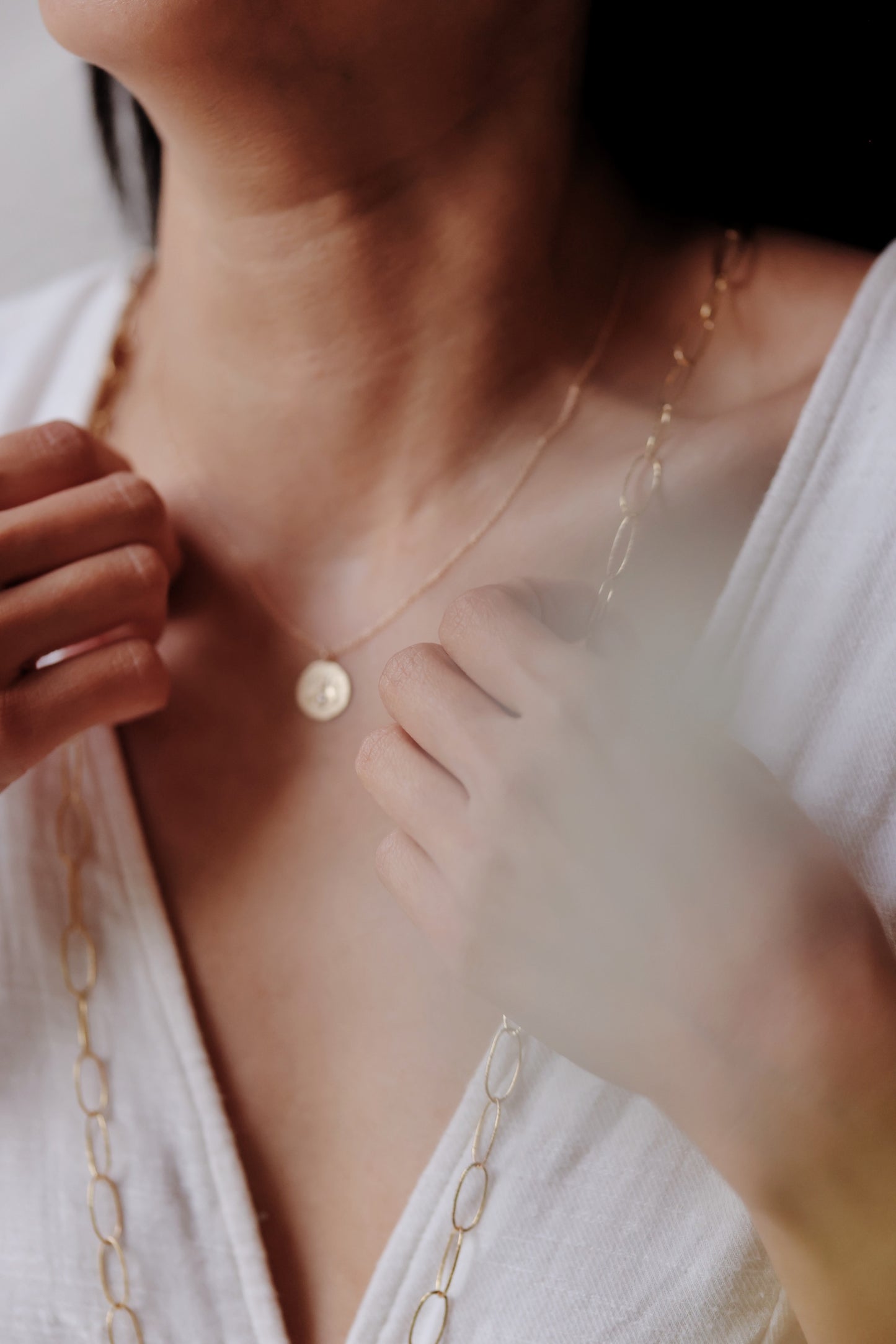 Yasuko Azuma - handmade bubble chain necklace 36”