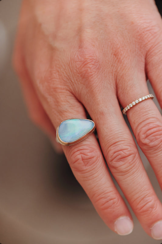 Jamie Joseph - Boulder Opal Ring - Size 7.75