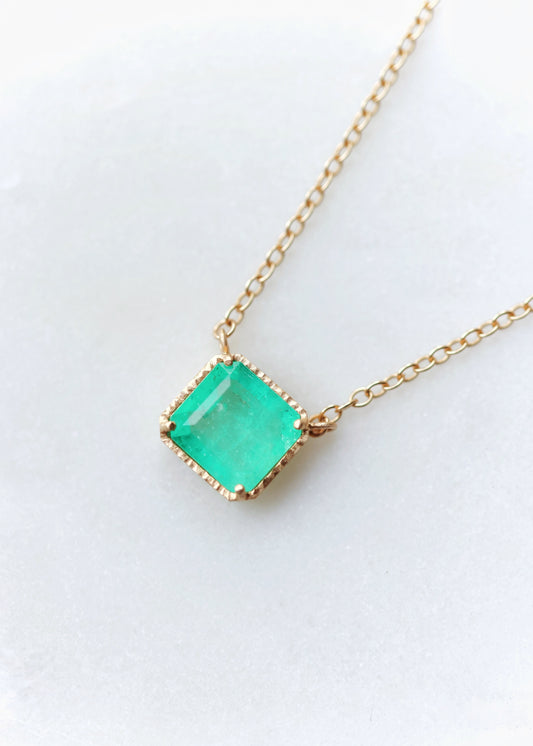 Yasuko Azuma - Colombian Emerald Necklace, 16.5”