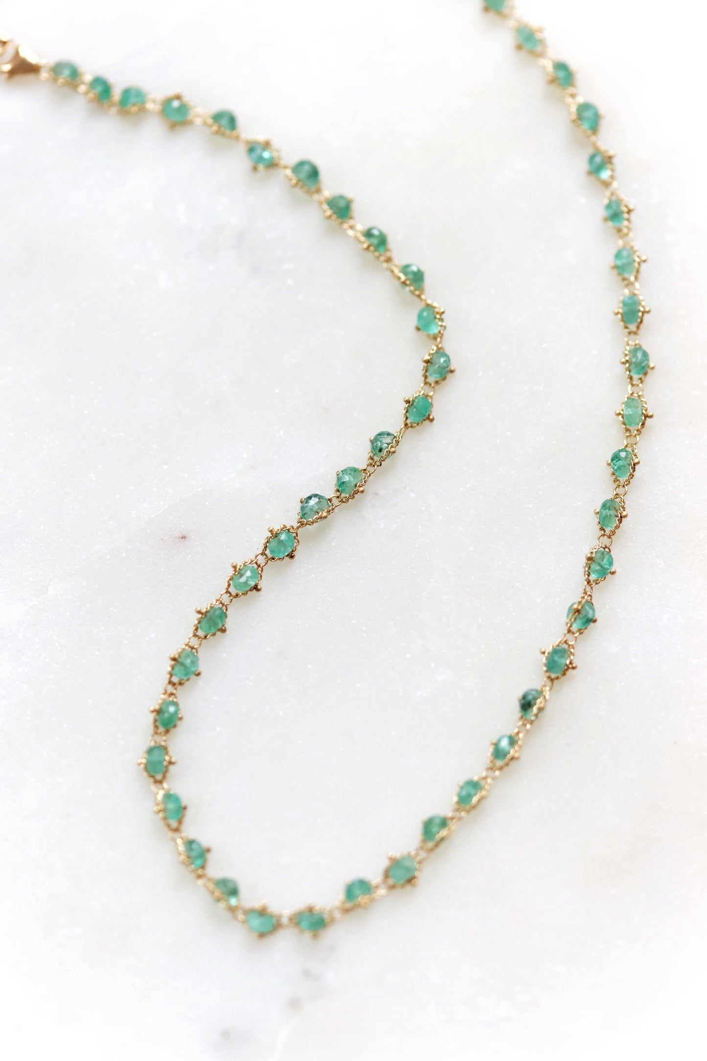 Amáli - Woven Emerald Necklace