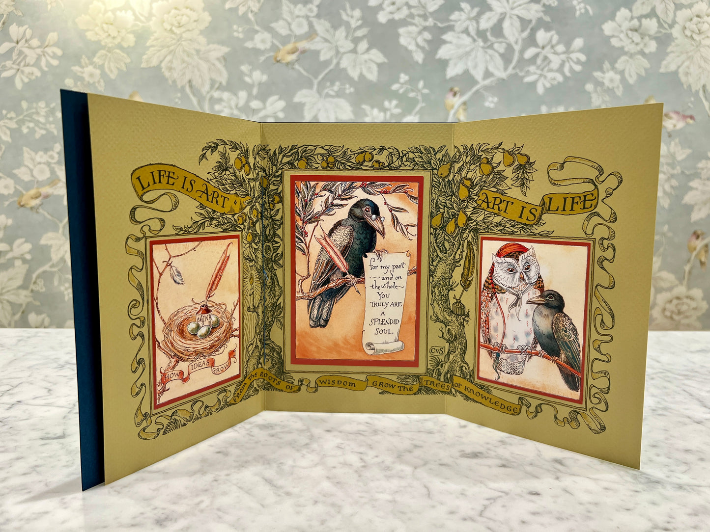 Charles Van Sandwyk - Raven Trifold Fine Art
