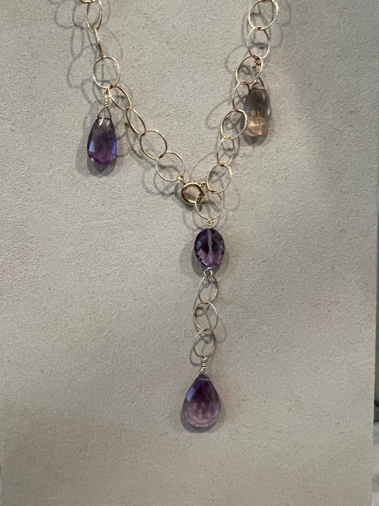 Rock Stella Ametrine lariat necklace