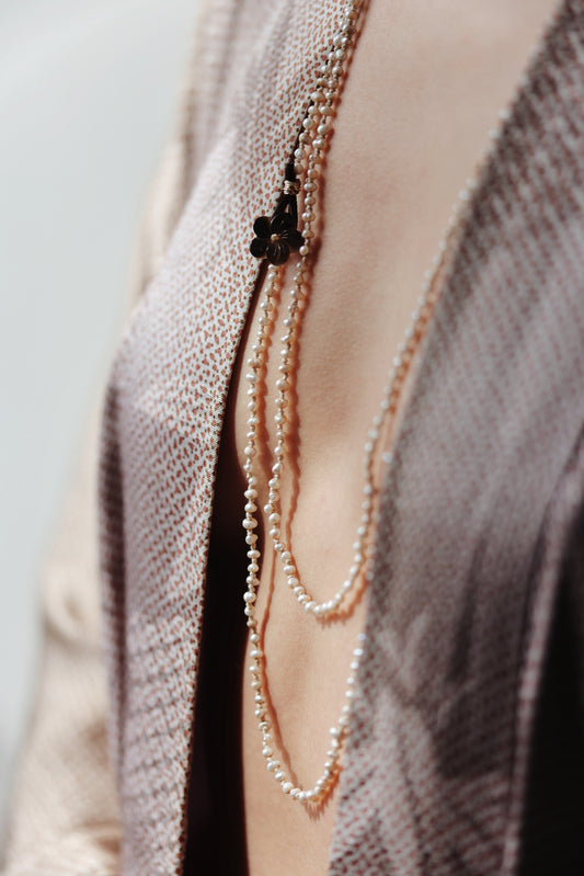 River Song - Mermaid Pearl Necklace, 56"