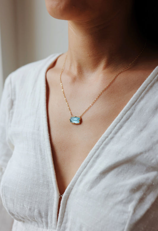 Amáli - One of a Kind Aquamarine Necklace