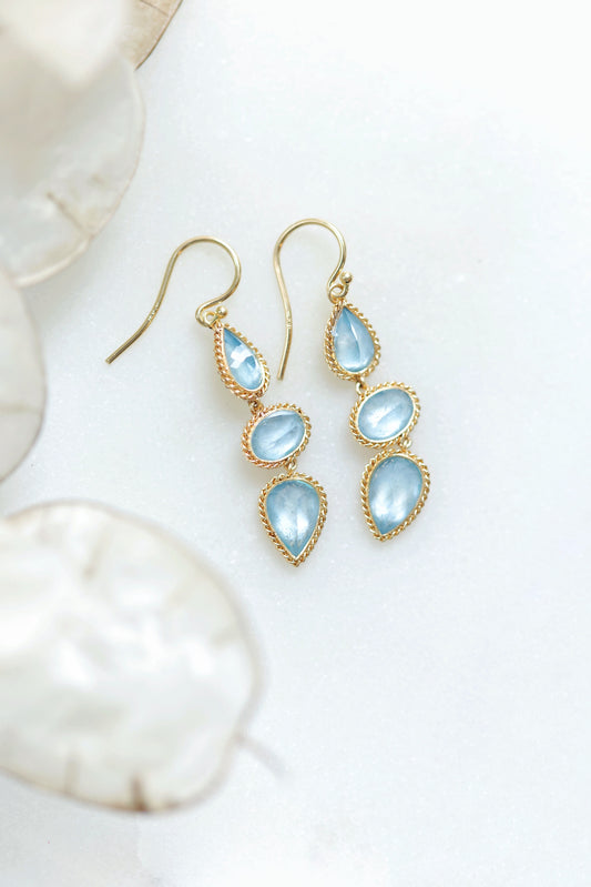 Amáli - One of Kind Aquamarine Earrings