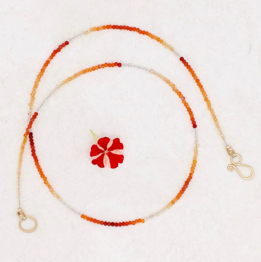 River Song - Mexican Fire Opal Necklace