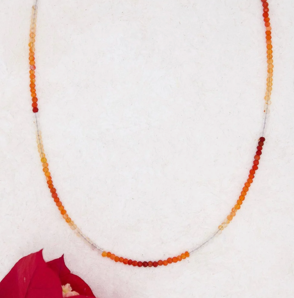River Song - Mexican Fire Opal Necklace