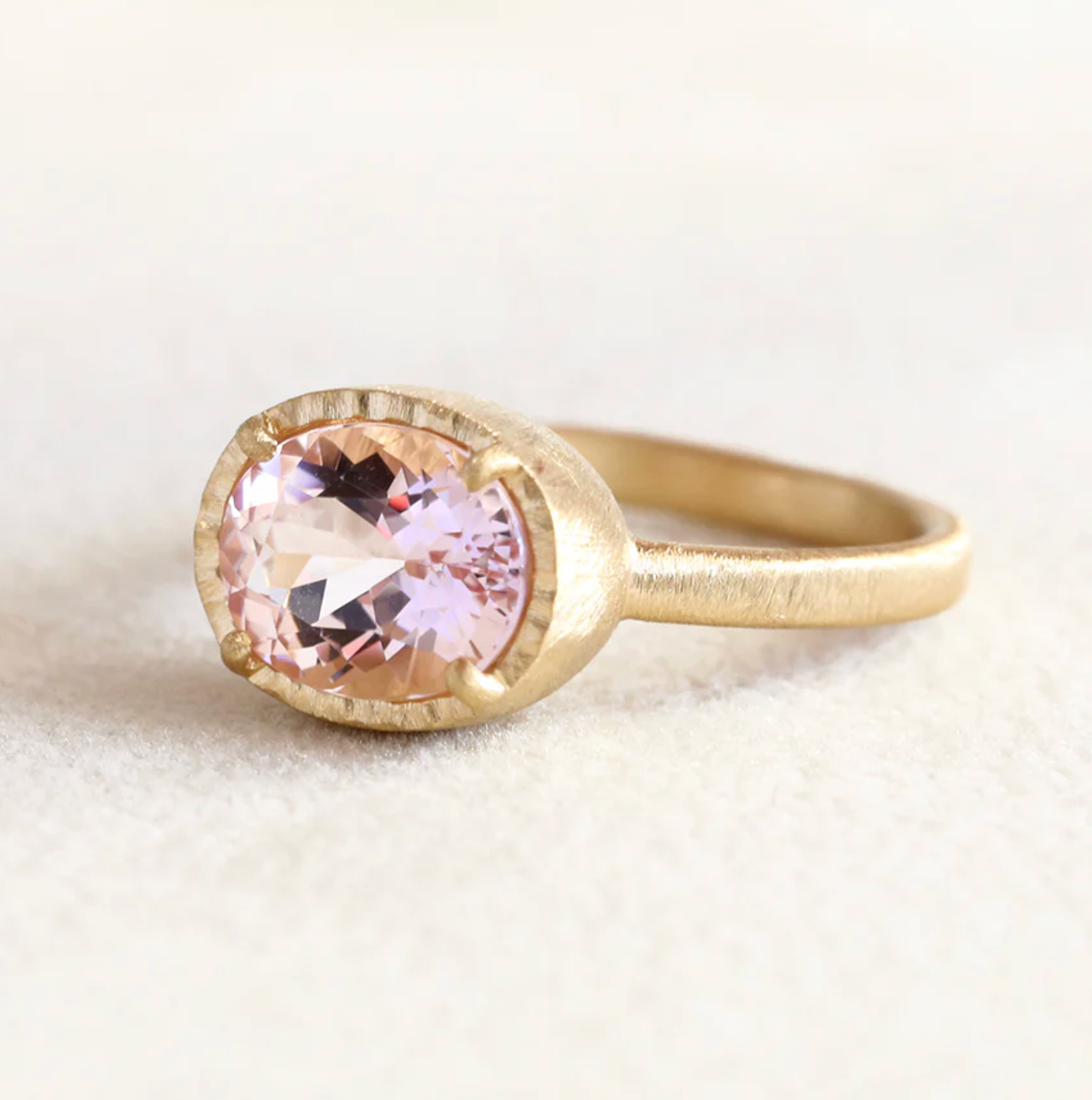 Yasuko Azuma - 2.28ct Morganite Ring - Size 6.5
