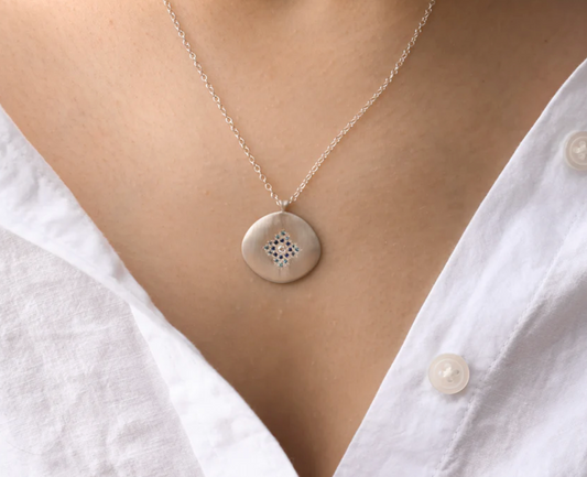 Adel Chefridi - Star Light Pendant Aquamarine & Sapphire