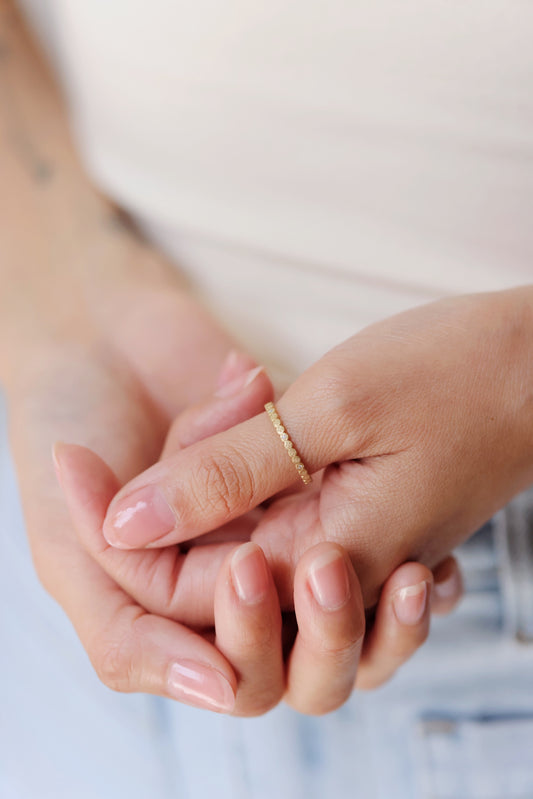 Adel Chefridi - Thin River Rocks Band Ring