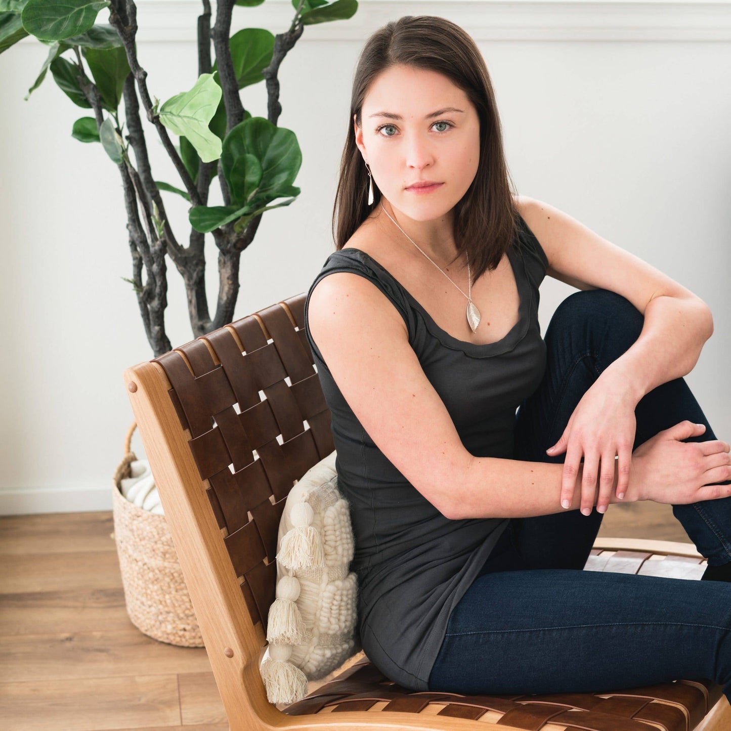 Nature inspired wing shaped Gossamer Necklace