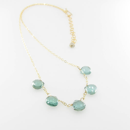 5 Drop Indicolite Necklace