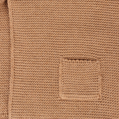 Hooded Button & Pocket Sweater Knit Baby Jacket (Organic)