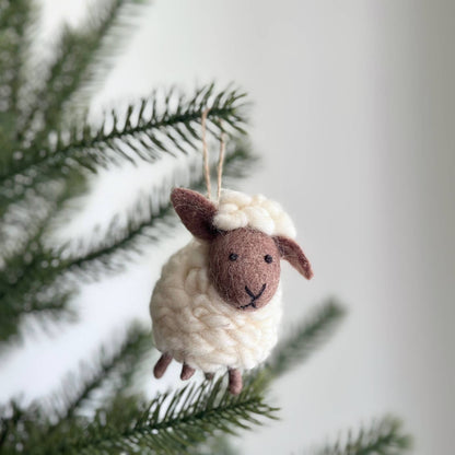 Felt Sheep Ornament