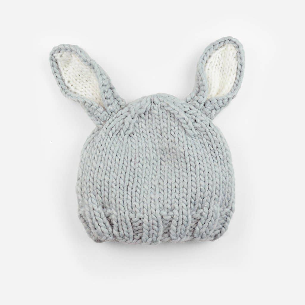 Bunny Hat, Grey & Cream | Baby Kids Beanie Costume Gift
