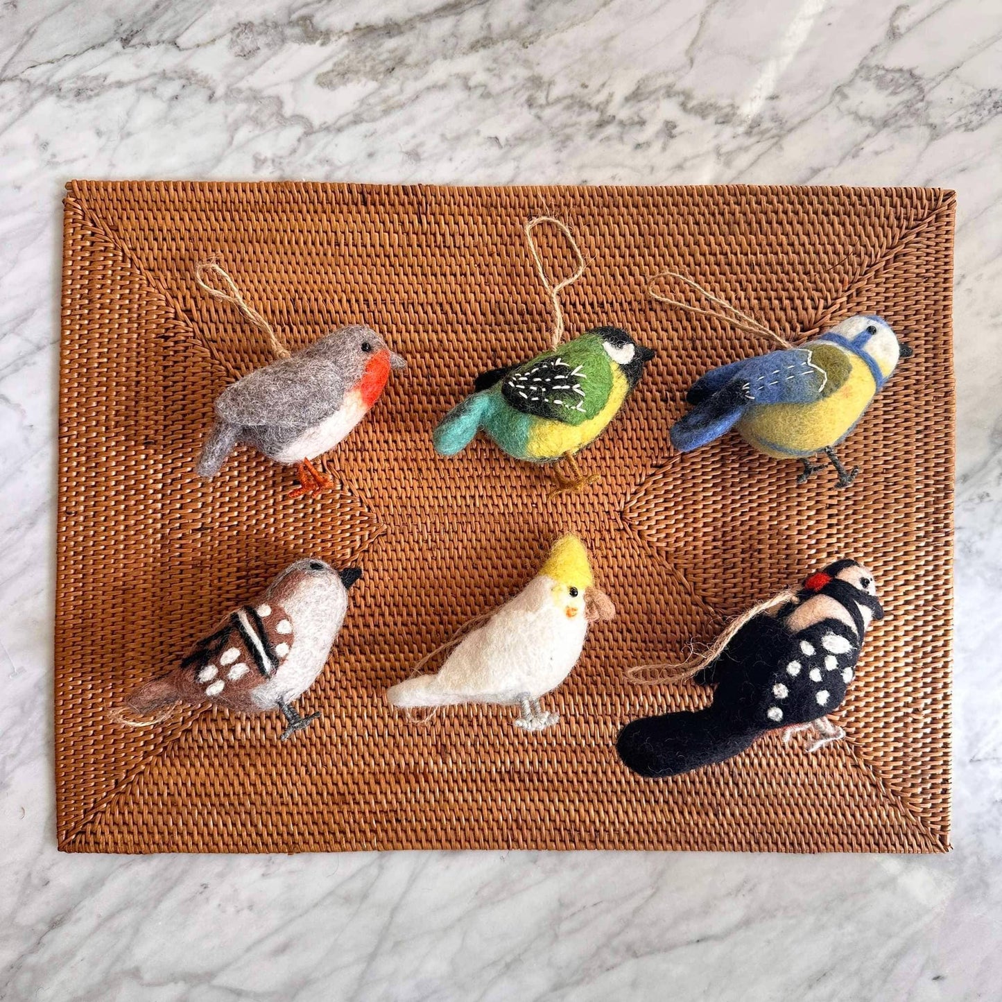 Felt Bird Ornaments - Canary