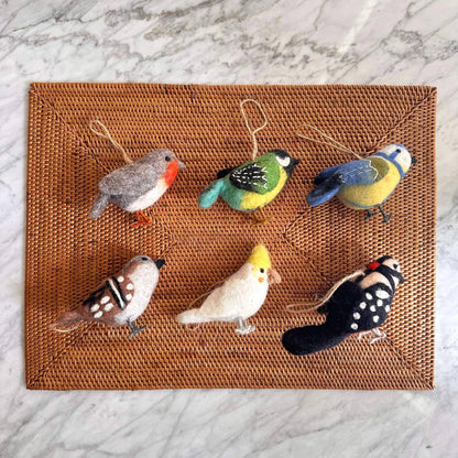 Felt Bird Ornaments - Canary