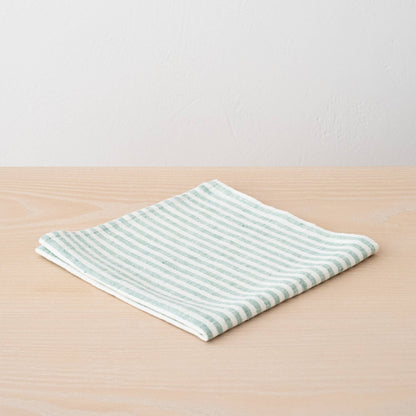 Linen me - Napkin Aqua Foam Brittany - checkers