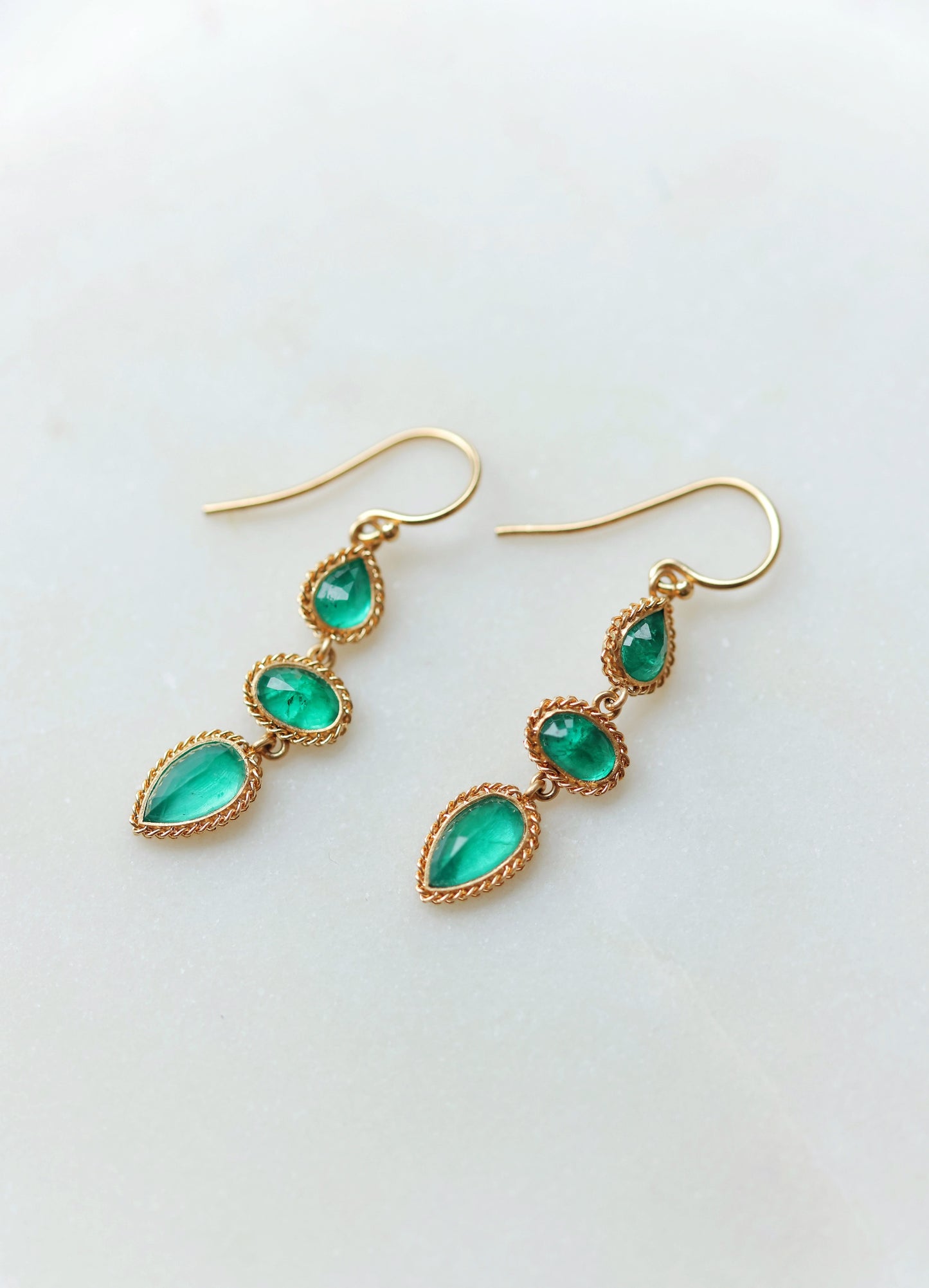 Amáli - One of a Kind Emerald Earrings