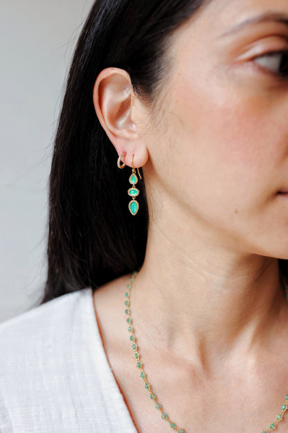 Amáli - One of a Kind Emerald Earrings