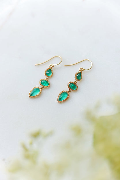 Amáli - One of a Kind Emerald Earrings