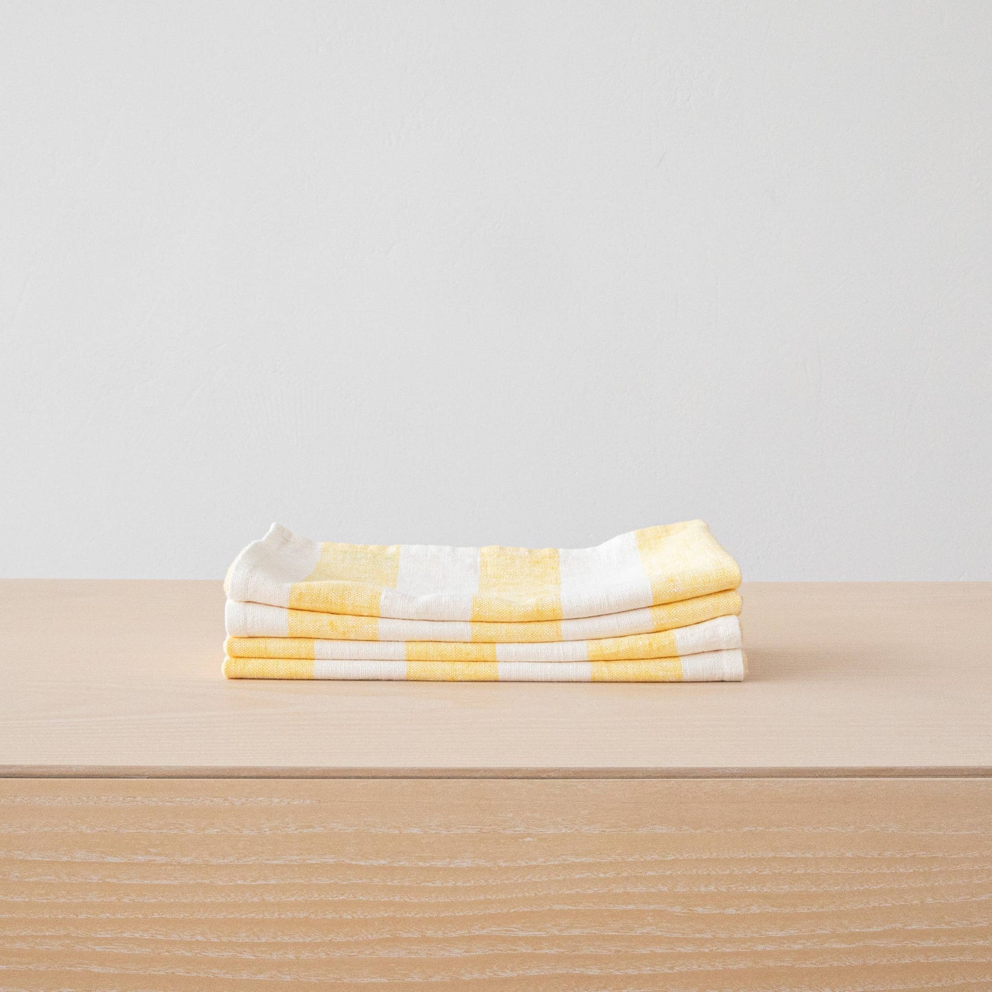 Linen Me Napkin Off White Blue Philippe, Striped Washed Linen