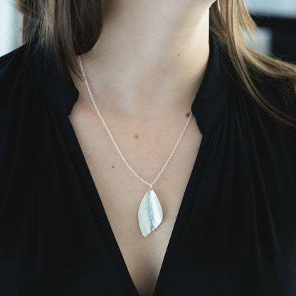 Nature inspired wing shaped Gossamer Necklace