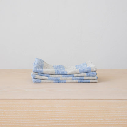Linen Me - Napkin Blue Natural Boston