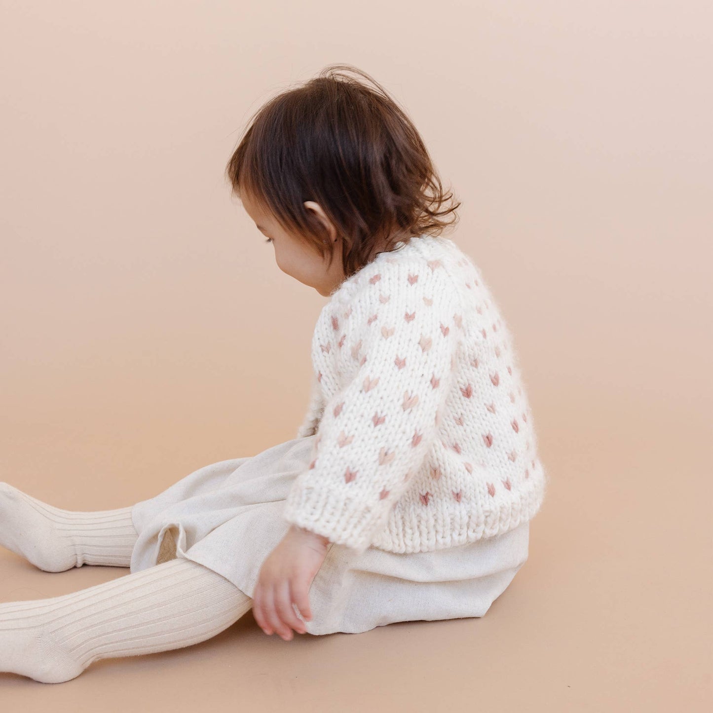 Sawyer Cardigan, Rose | Baby Kids Sweater | Valentine's Day