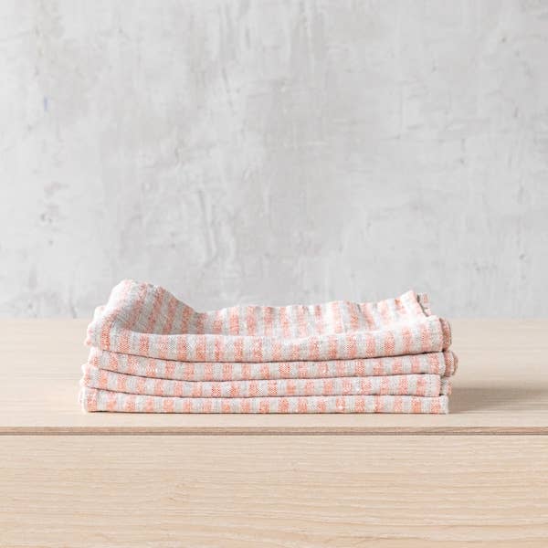 Linen Me - Napkin Brick Natural Brittany