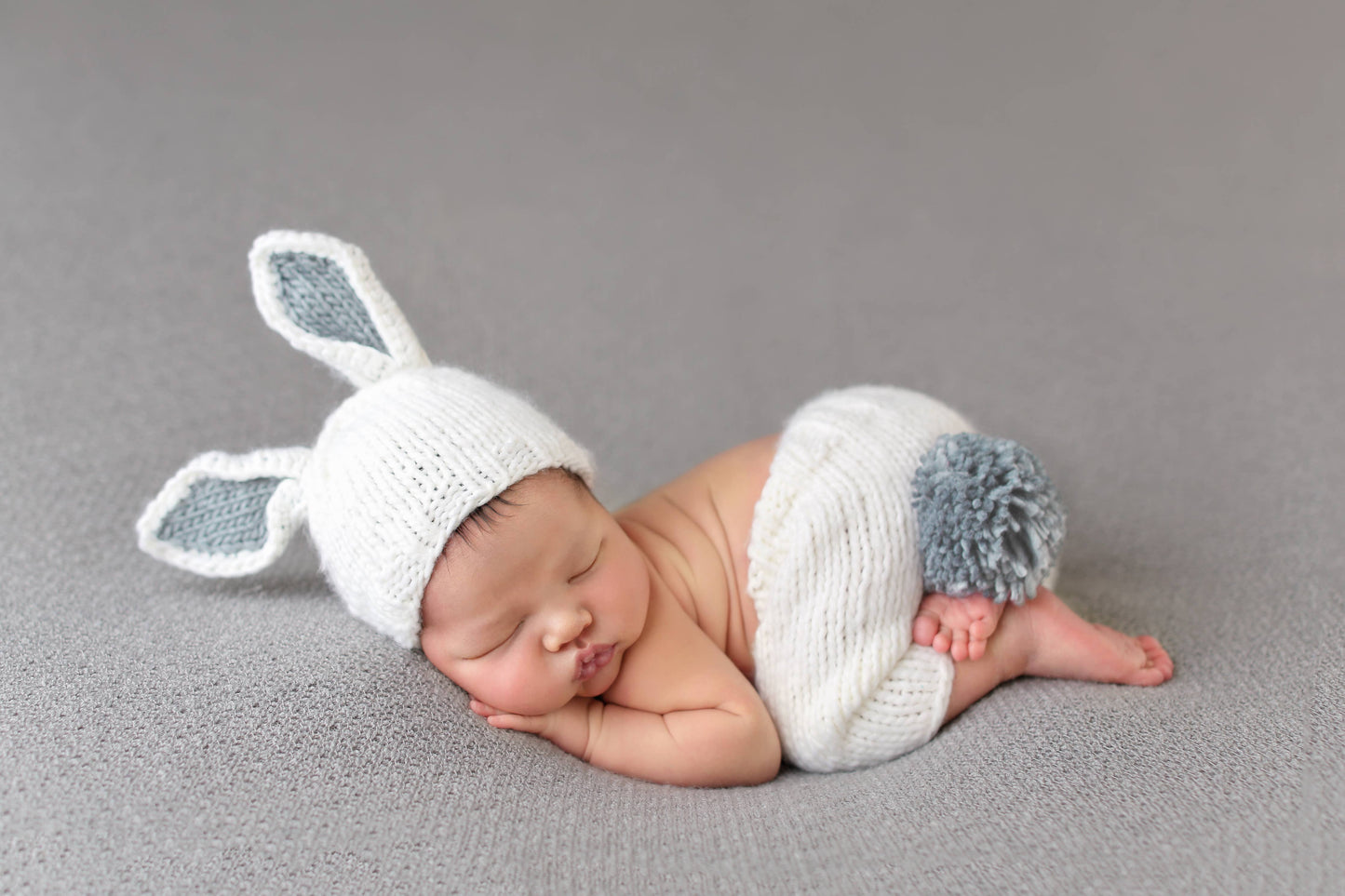 Newborn Set Bunny Hat & Pant Baby Outfit Gift