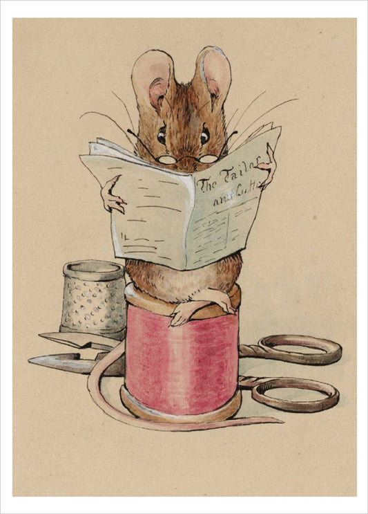 Frontispiece The Tailor Mouse 1902 Holiday Cards