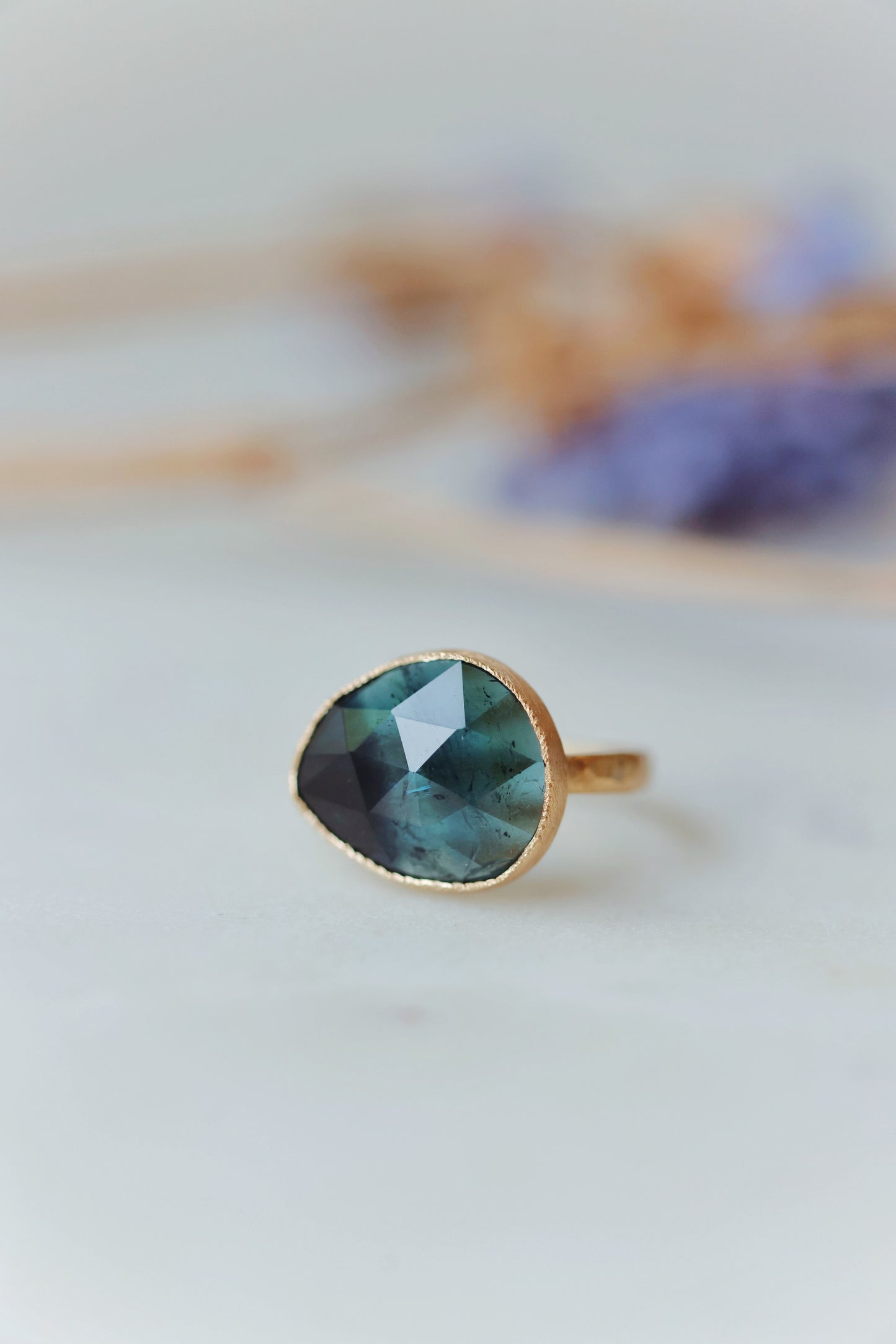 Yasuko Azuma - Blue Tourmaline Ring