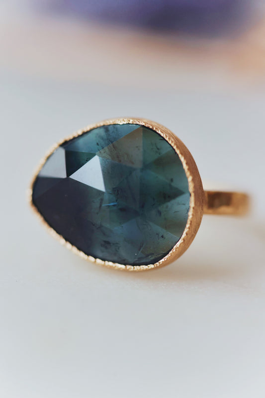 Yasuko Azuma - Blue Tourmaline Ring