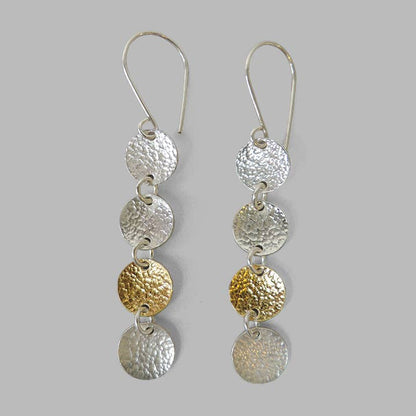 Minimal mixed metal long Grace Earrings