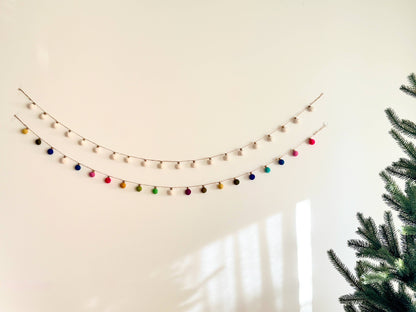 Felt Color Ball Lightbulb Garland