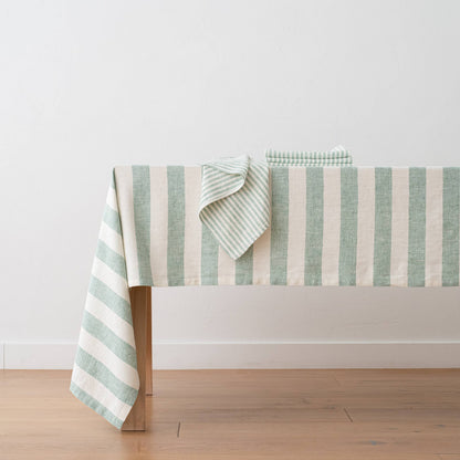 Linen me - Napkin Aqua Foam Brittany - checkers
