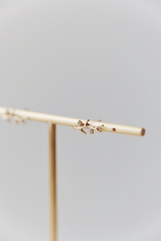 Victoria Cunningham - 2 Flower Branch Stud Earrings