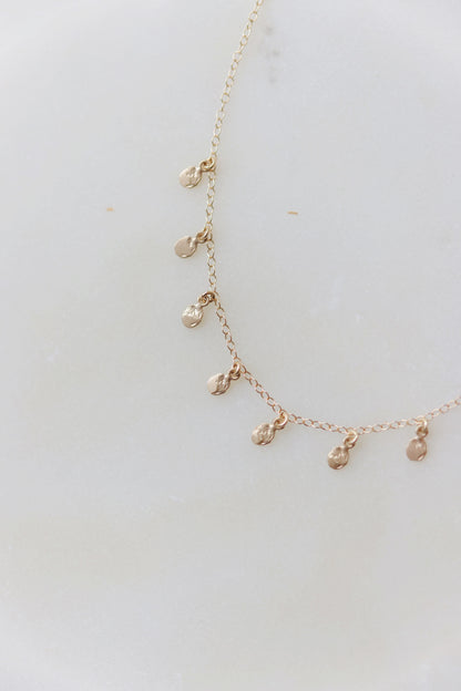 Victoria Cunningham - Tiny Golden Flakes Necklace