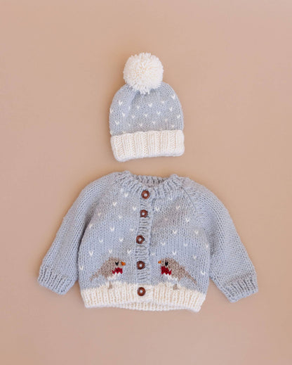 Robin Cardigan Baby Kid Winter Holiday Christmas Sweater