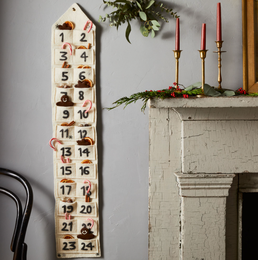 Felt Cream Advent Calendar
