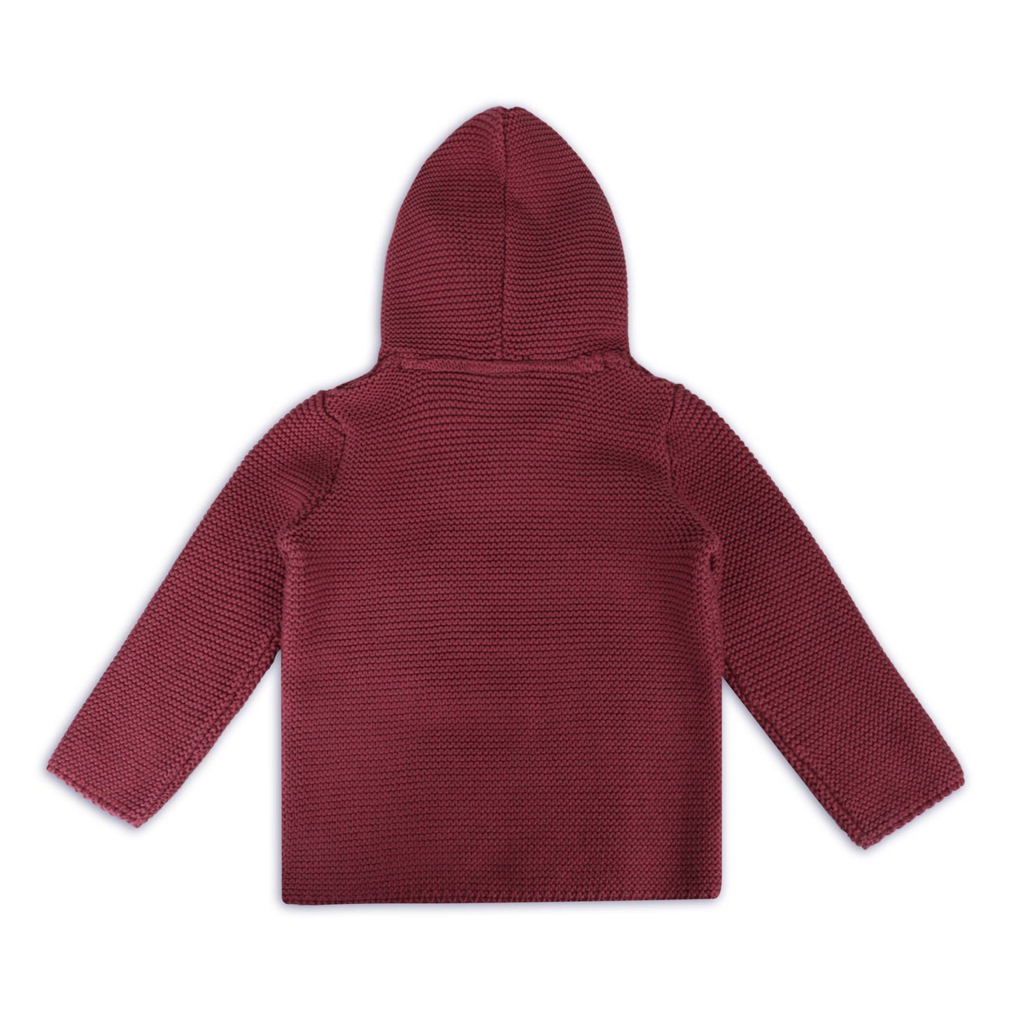 Hooded Button & Pocket Sweater Knit Baby Jacket (Organic)