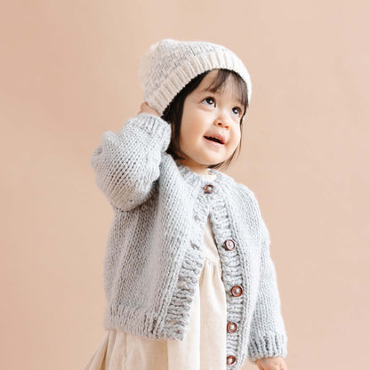 Classic Cardigan, Bowie Grey Baby Sweater Kids Clothing Fall