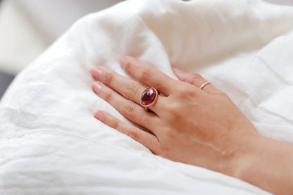 Yasuko Azuma - Deep Pink Tourmaline Ring